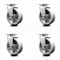 Service Caster 5 Inch V-Groove Semi Steel Cast Iron Wheel Swivel Caster Set with Roller Bearing SCC-20S520-VGR-4 - alternate 1
